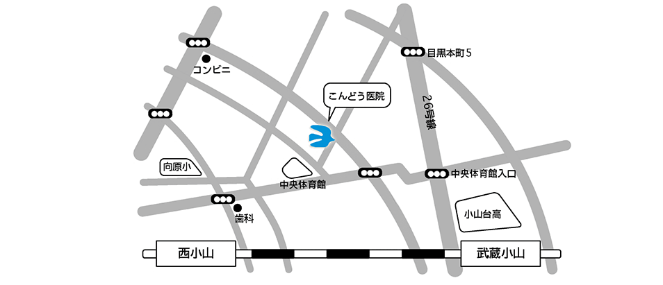 こんどう医院地図画像